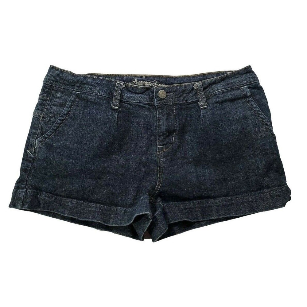 American Rag Shorts Size 11 Juniors Blue Dark Wash Mid Rise Denim